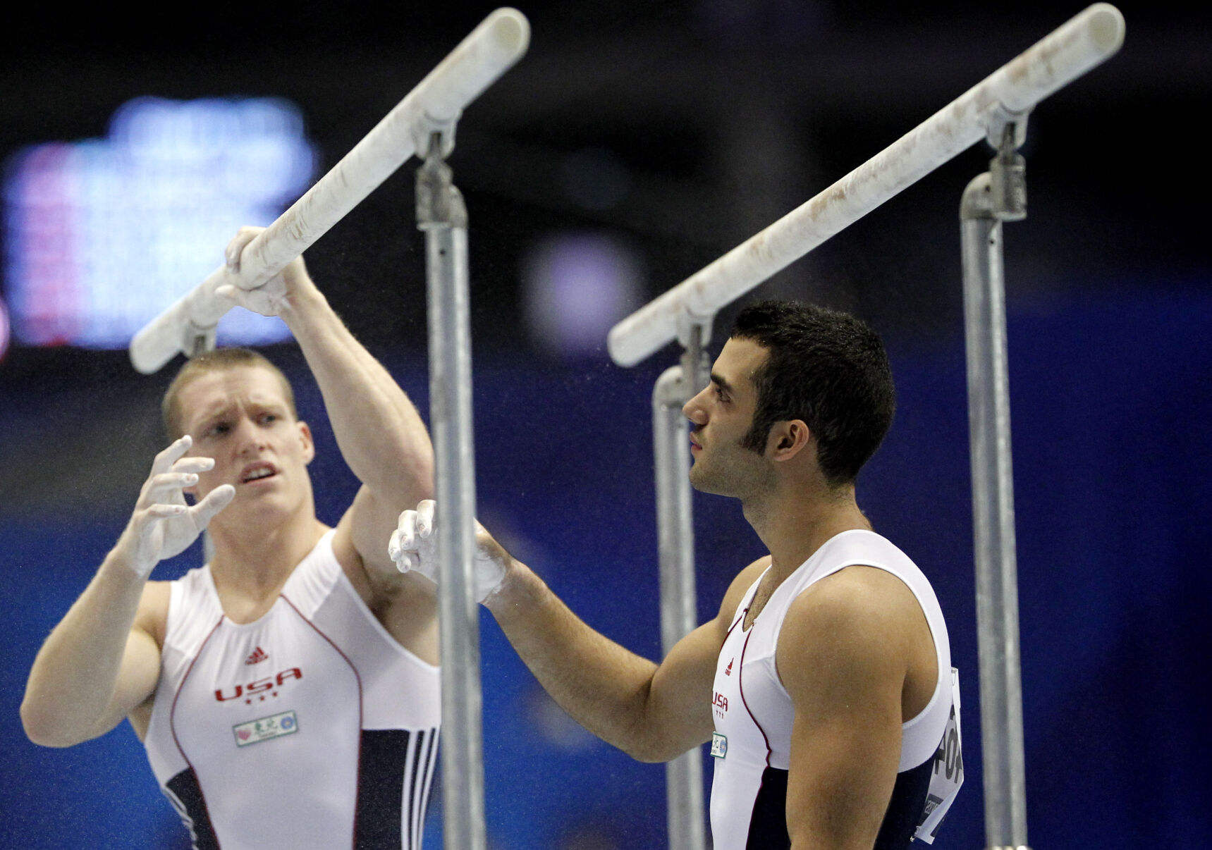 2011: US gymnast Danell Leyva wins gold medal at World Championships